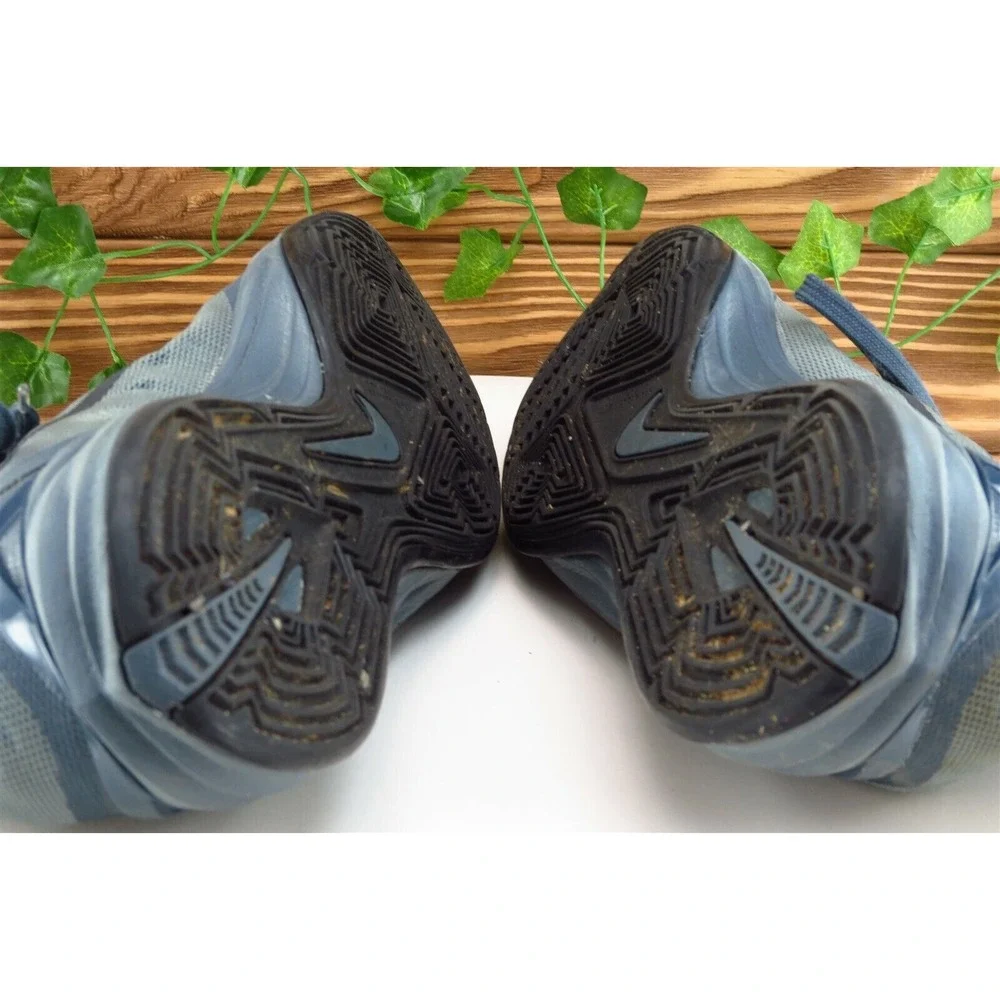 Nike Youth Boys Shoes Sz 7‎ M Gray/Blue Mesh Running